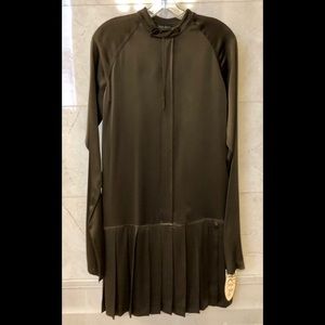 Forest Green Dress with Gorgeous Pleats